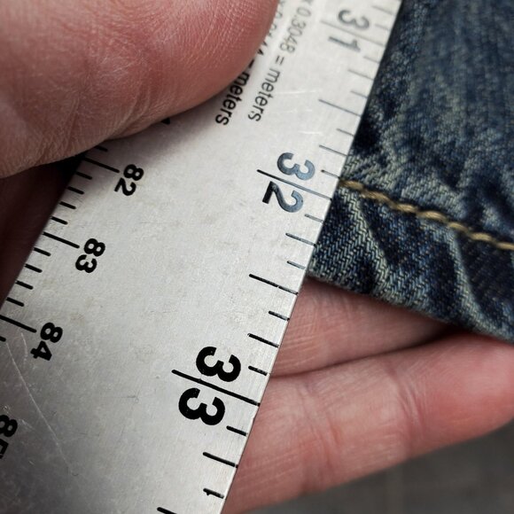 Cowboy Legend Jeans Womens Size 18 Blue Straight Leg Embroidered Pockets Western - Picture 15 of 15